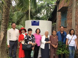 Christina Noble Water Tanks Vietnam team picture