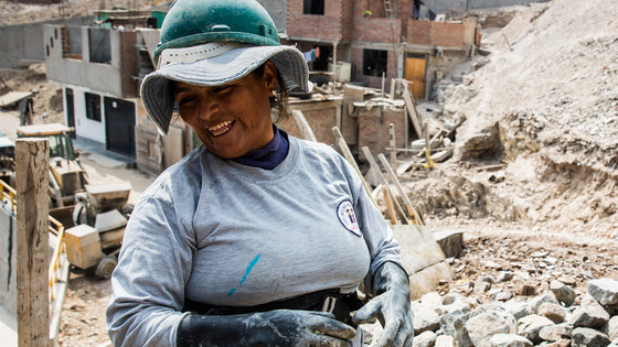 The Jazmines Community is located north of Lima. Alstom Foundation. Peru, March 2018